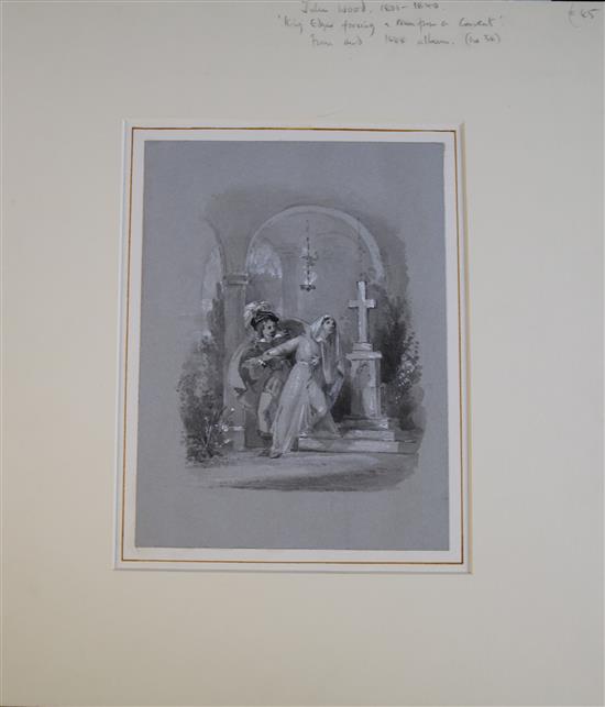 18th / 19th century English School Collection of assorted works including James Bridges - View of a temple in Sicily, all unframed